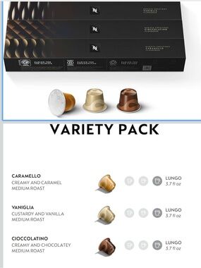 Nespresso Capsules Original Line, Barista Flavored Pack, Medium Roast Espresso